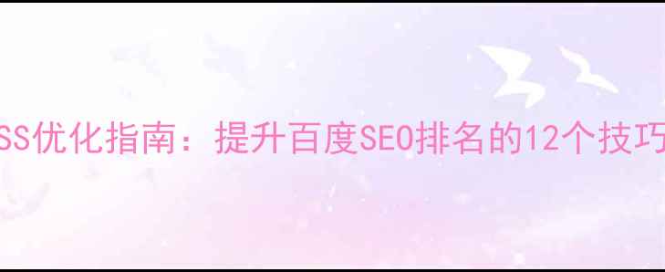 图片 ECShop模板CSS优化指南：提升百度SEO排名的12个技巧与实战案例1