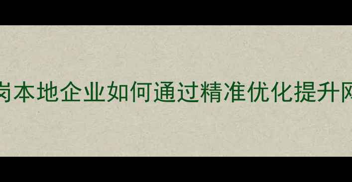 图片 SEO实战指南：萝岗本地企业如何通过精准优化提升网站流量与转化率1