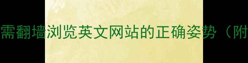 图片 ✨百度SEO必看！无需翻墙浏览英文网站的正确姿势（附免费工具清单）🔥1