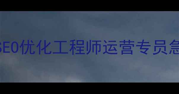 图片 ✨辽阳外贸网站优化高薪招聘SEO优化工程师运营专员急招，月薪8k-15k+项目提成💼1