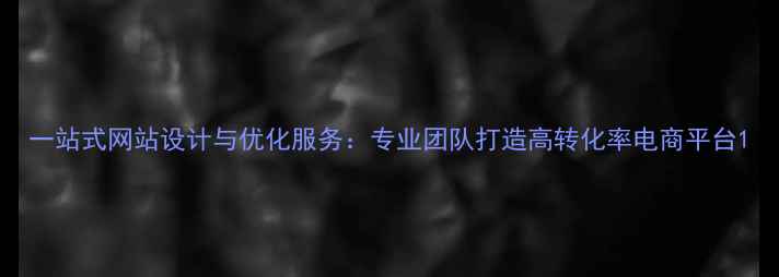 图片 一站式网站设计与优化服务：专业团队打造高转化率电商平台1