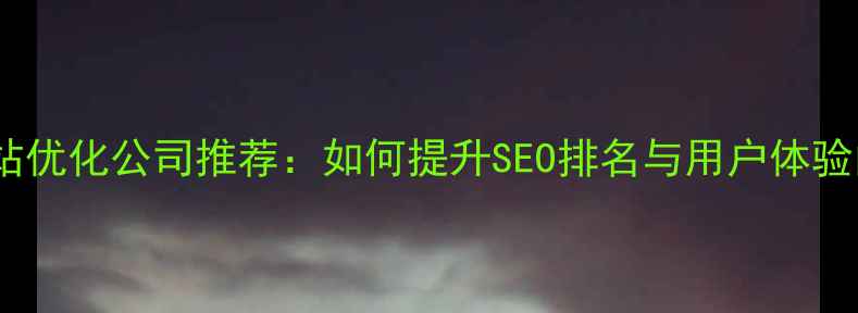 图片 上海专业网站优化公司推荐：如何提升SEO排名与用户体验的实战指南2