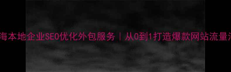 图片 上海本地企业SEO优化外包服务｜从0到1打造爆款网站流量池2