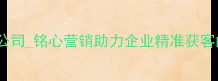 图片 上海网站优化公司_铭心营销助力企业精准获客的SEO实战指南
