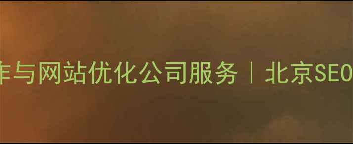 图片 专业网页制作与网站优化公司服务｜北京SEO优化服务商1