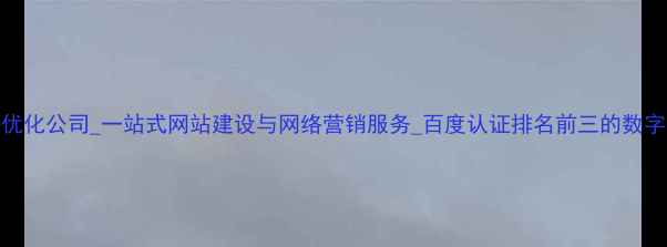 图片 东莞专业SEO优化公司_一站式网站建设与网络营销服务_百度认证排名前三的数字营销服务商1