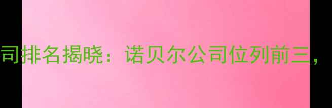 图片 中国互联网设计公司排名揭晓：诺贝尔公司位列前三，网站优化核心优势