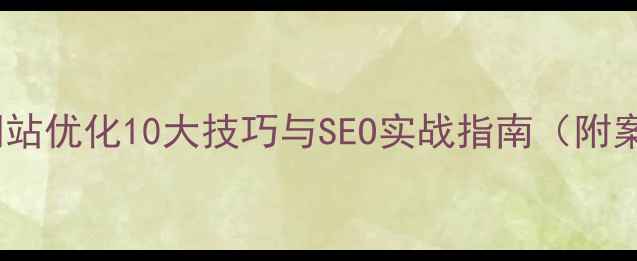 图片 中国网站优化10大技巧与SEO实战指南（附案例）2