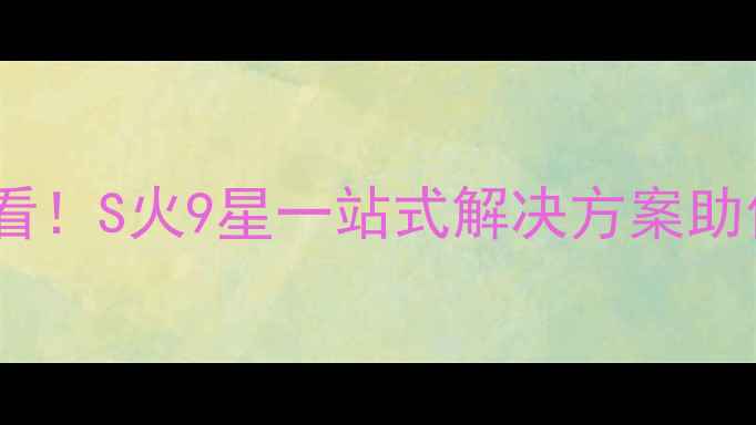 图片 中小企业网站建设优化必看！S火9星一站式解决方案助你流量翻倍，附实操指南2