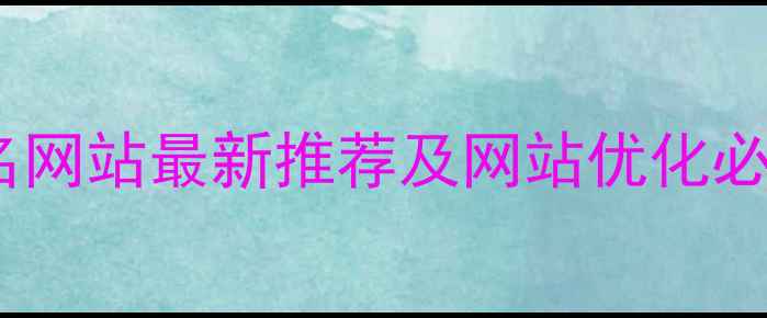 图片 中文域名网站最新推荐及网站优化必备指南2