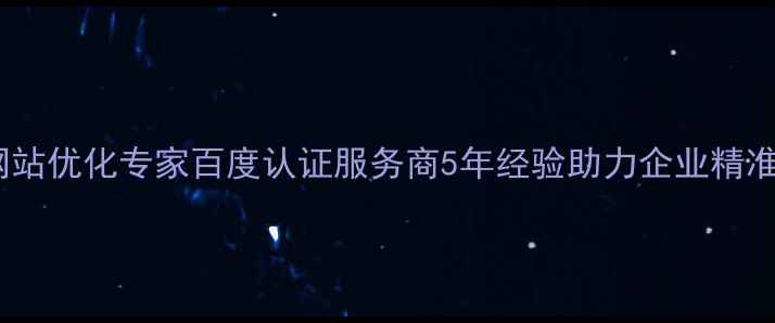 图片 临沂网站优化专家百度认证服务商5年经验助力企业精准获客2