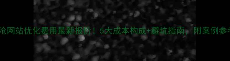 图片 临沧网站优化费用最新报价！5大成本构成+避坑指南，附案例参考2