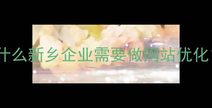 图片 为什么新乡企业需要做网站优化？2