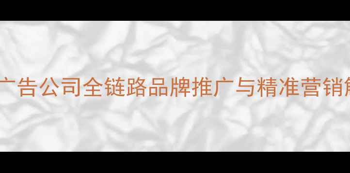 图片 互动智慧广告公司全链路品牌推广与精准营销解决方案1