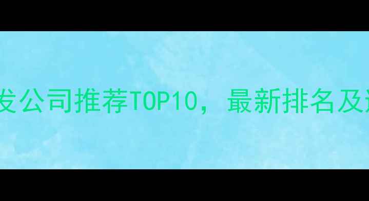 图片 亦庄网站开发公司推荐TOP10，最新排名及避坑指南🔥2