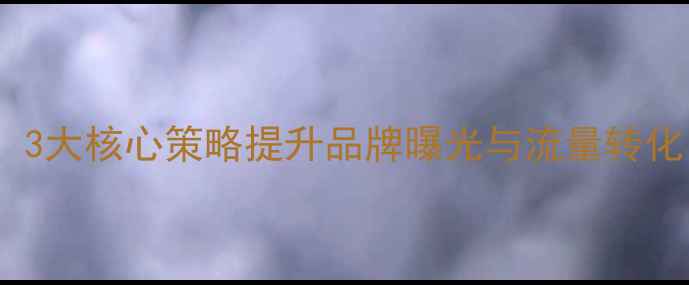 图片 企业官网优化必看！3大核心策略提升品牌曝光与流量转化（附实操案例）🔥2