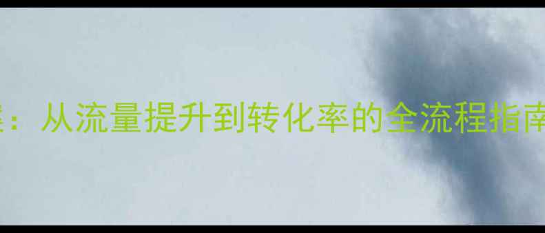 图片 企业网站SEO优化方案：从流量提升到转化率的全流程指南（附最新实操模板）