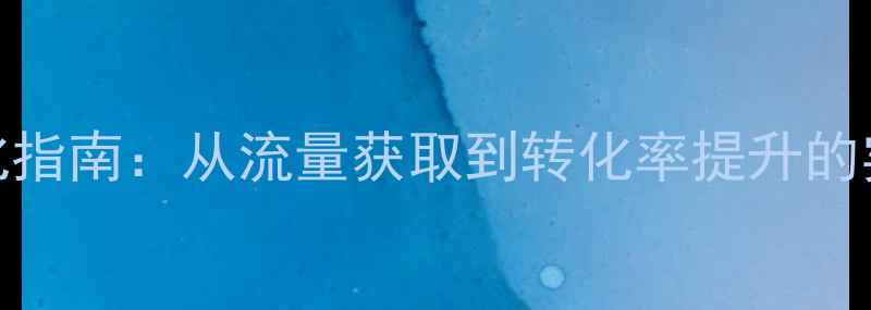 图片 企业网站百度SEO优化指南：从流量获取到转化率提升的实战策略（最新版）1