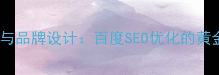 图片 信息可视化与品牌设计：百度SEO优化的黄金组合策略2