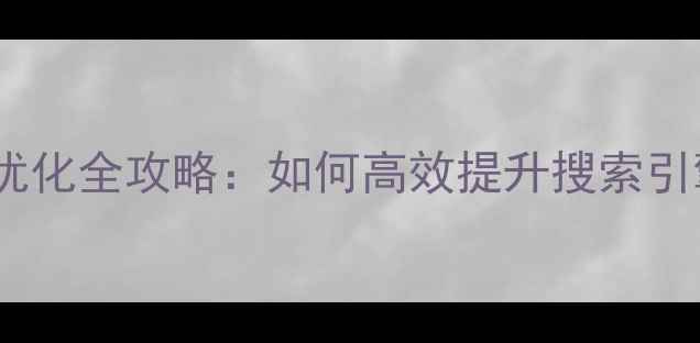 图片 六安企业网站优化全攻略：如何高效提升搜索引擎排名及成本2