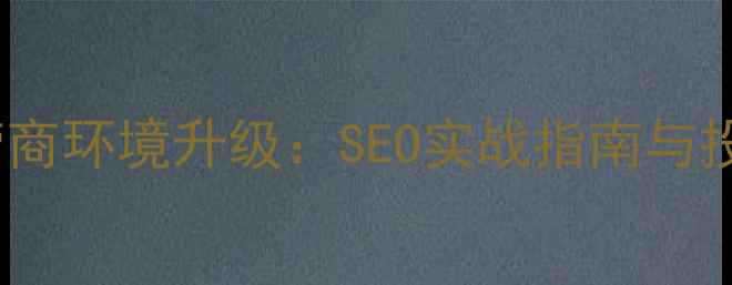 图片 六安网站优化助力营商环境升级：SEO实战指南与投资吸引力提升方案2