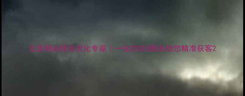 图片 北京网站排名优化专家｜一站式SEO服务助您精准获客2