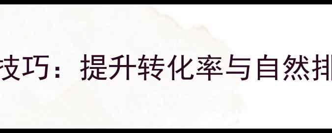 图片 单页面网站SEO优化技巧：提升转化率与自然排名的12个实战策略1