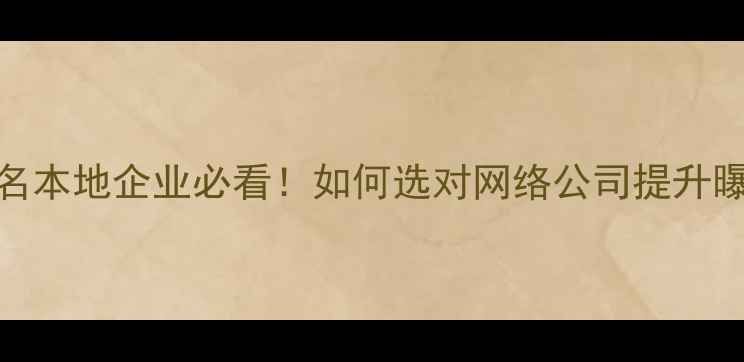 图片 厦门SEO优化公司排名本地企业必看！如何选对网络公司提升曝光量？附避坑指南2
