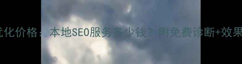 图片 厦门网站优化价格：本地SEO服务多少钱？附免费诊断+效果保障方案2