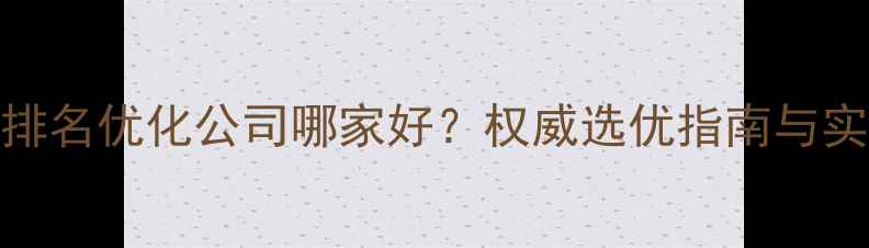 图片 合肥SEO排名优化公司哪家好？权威选优指南与实战策略1