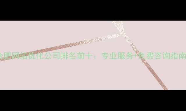 图片 合肥网站优化公司排名前十：专业服务+免费咨询指南2