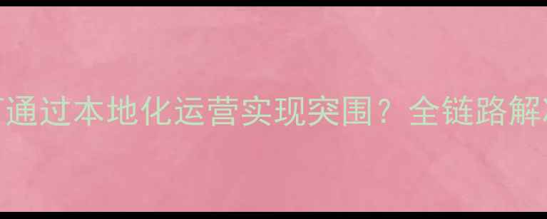 图片 呼和浩特电子商务公司如何通过本地化运营实现突围？全链路解决方案助力企业数字化转型