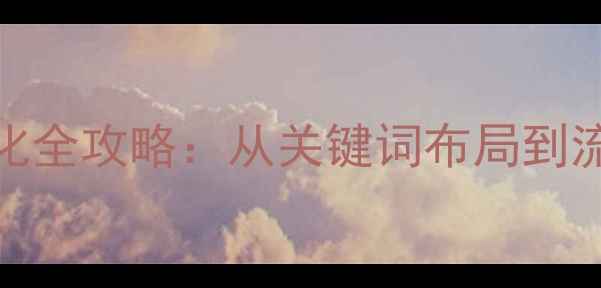 图片 地名测试网站SEO优化全攻略：从关键词布局到流量增长的核心策略2