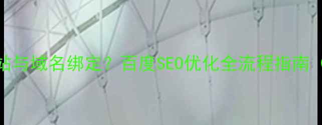 图片 如何正确将网站与域名绑定？百度SEO优化全流程指南（附实操步骤）