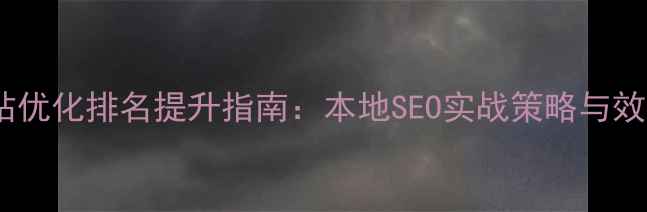图片 安丘网站优化排名提升指南：本地SEO实战策略与效果数据2