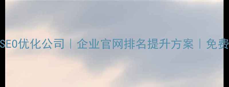 图片 安顺本地SEO优化公司｜企业官网排名提升方案｜免费诊断服务