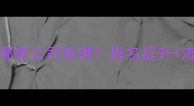 图片 山东网站优化哪家公司靠谱？排名提升+流量增长全攻略