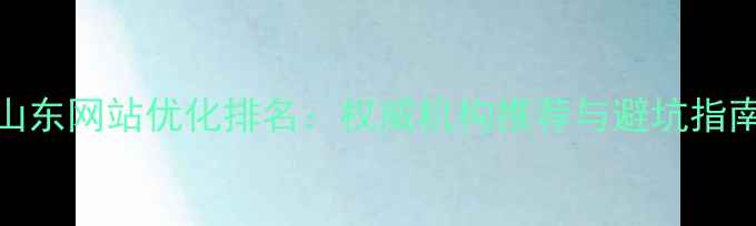 图片 山东网站优化排名：权威机构推荐与避坑指南