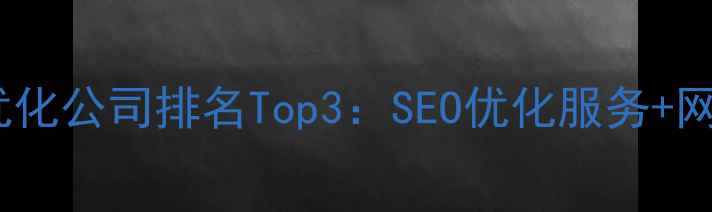 图片 广州天河区专业网站优化公司排名Top3：SEO优化服务+网站运营全案解决方案2
