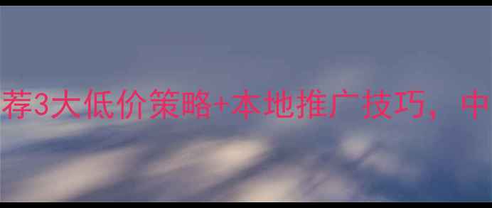 图片 广州网站优化公司推荐3大低价策略+本地推广技巧，中小企业月省3000+！2