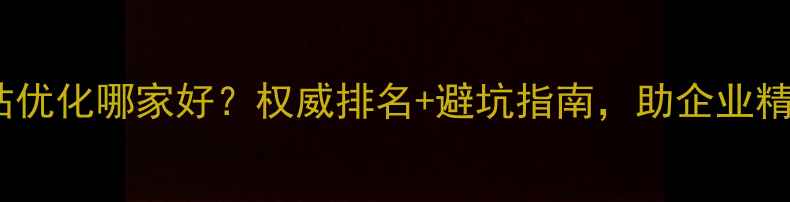 图片 德宏网站优化哪家好？权威排名+避坑指南，助企业精准获客1