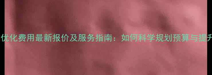 图片 惠州网站优化费用最新报价及服务指南：如何科学规划预算与提升转化率1