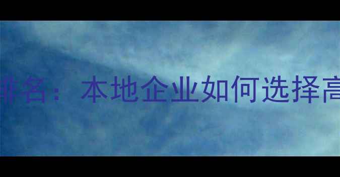 图片 成都SEO外包服务排名：本地企业如何选择高转化率优化方案2