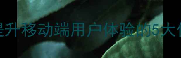 图片 手机H5页面设计：提升移动端用户体验的5大优化策略与实战案例
