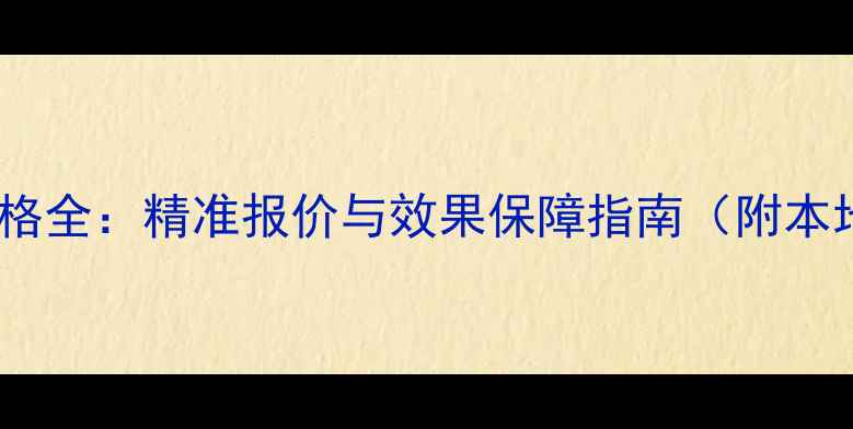图片 揭阳网站优化价格全：精准报价与效果保障指南（附本地服务商对比）1