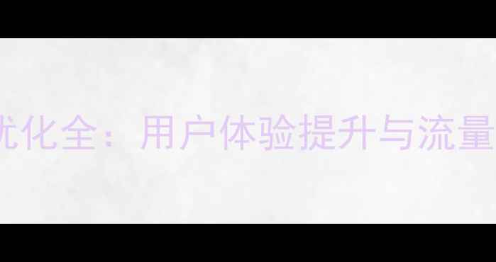 图片 携程网站优化全：用户体验提升与流量增长策略1