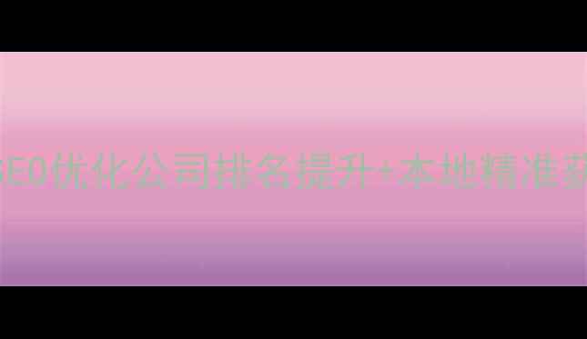 图片 攀枝花网站SEO优化公司排名提升+本地精准获客解决方案