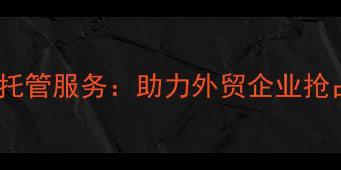 图片 无棣英文网站优化托管服务：助力外贸企业抢占国际市场新机遇2