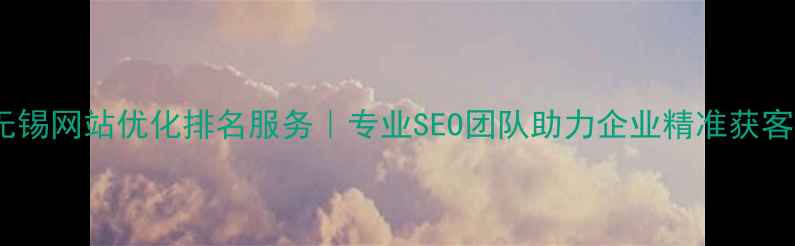图片 无锡网站优化排名服务｜专业SEO团队助力企业精准获客2