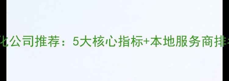 图片 昌平地区网站优化公司推荐：5大核心指标+本地服务商排名（最新指南）2